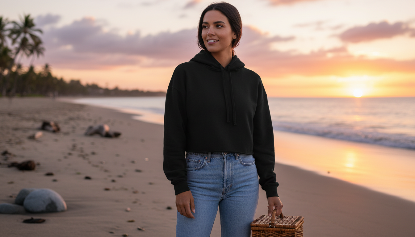 Dolce Vibes Only Cropped Hoodie: La Dolce Vita Style